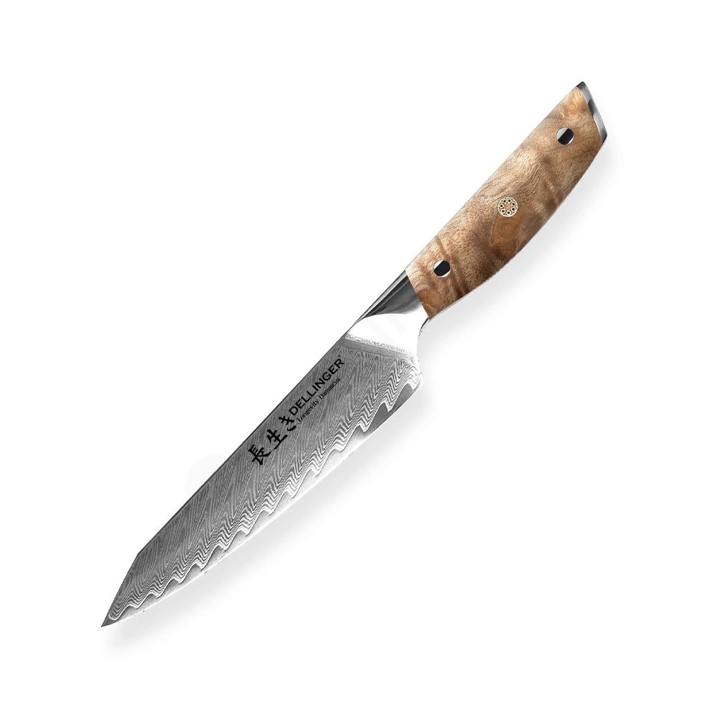 foto Univerz�ln� n�� Petty 130 mm Dellinger Longevity Damascus Edition